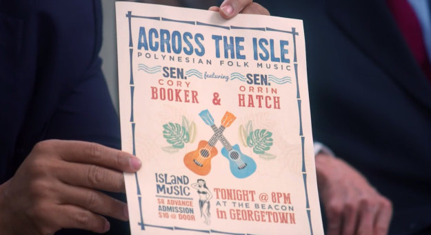 Senator Cory Booker &amp; Senator Orrin Hatch's Polynisian Folk Band.