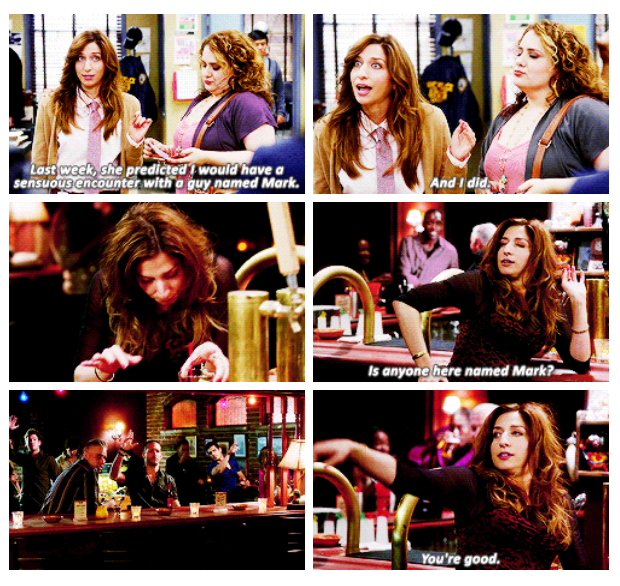 When Gina leaned into a psychic prediction.