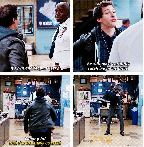 And finally, when Jake proved that Terry would always catch him, literally, no matter what.