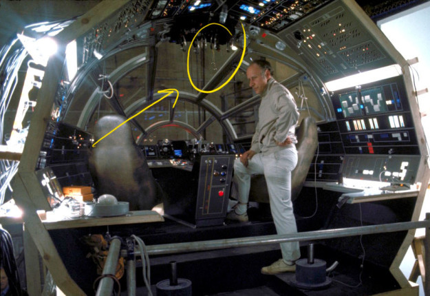 The dice were actually a super tiny easter egg that the production design team added way back in Episode IV — A New Hope.