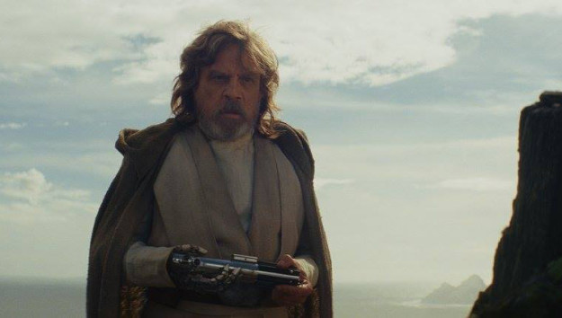 Where is Luke’s green lightsaber (that he constructed after Empire)?