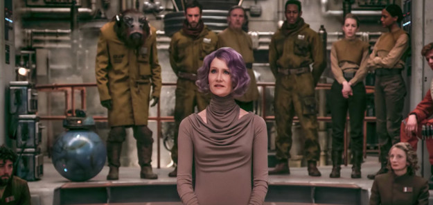 Cut to later, when Admiral Holdo takes over the fleet and asks only that everyone remain calm and trust her leadership...