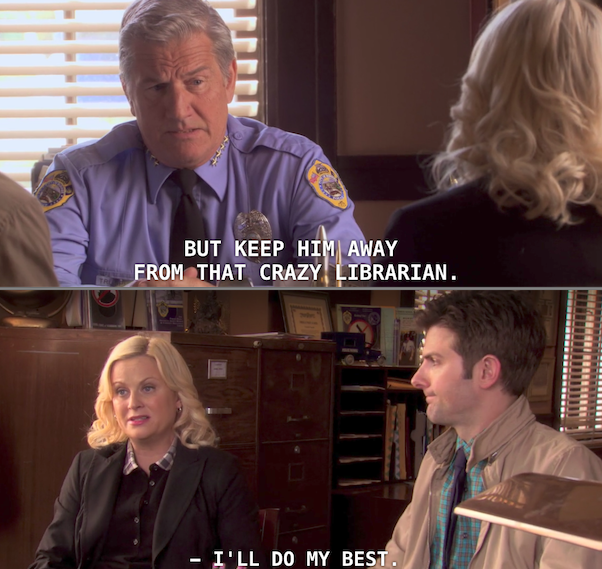 When Leslie used her favor to bail Ron out of jail.