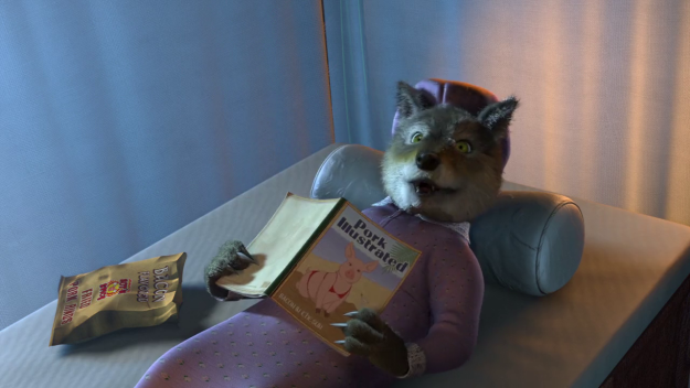 When Prince Charming finds the Big Bad Wolf alone with some...bedside reading.