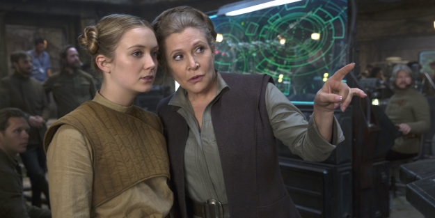 Kaydel Connix (Billie Lourd), was promoted from an operations controller in Force Awakens to lieutenant in Last Jedi.