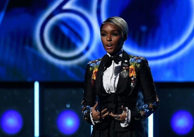Actor/singer/songwriter Janelle Monae gave a powerful speech at Sunday's Grammys, standing in solidarity with women affected by harassment within the music industry and elsewhere.