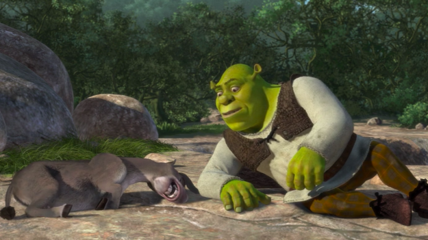 When Shrek overhears Donkey having a ~sexy~ dream...