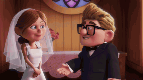 If you have, you know about the sequence at the beginning of the movie showing the perfect relationship between Carl and Ellie that makes us ugly-cry every time.