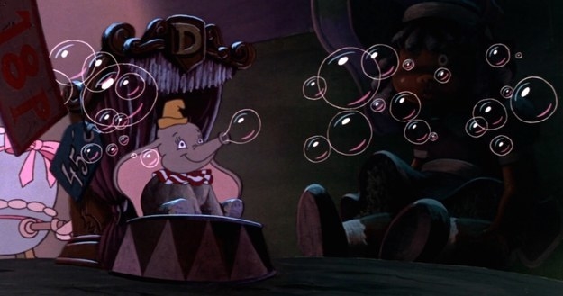 In The Great Mouse Detective, Dumbo makes an appearance as a bubble-blowing toy.