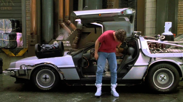 T'Challa's sneakers are inspired by Marty McFly's shoes...