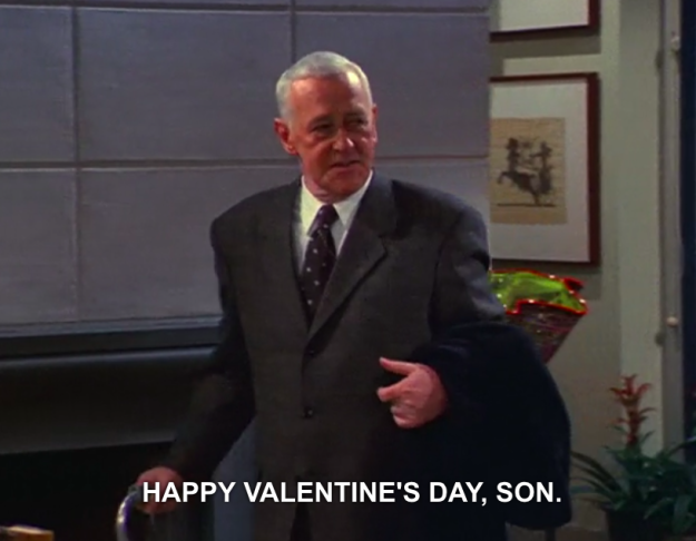 ...but then he makes it right and saves Frasier's Valentine's Day.