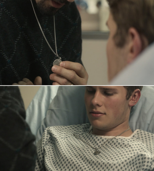 When he gave Kevin his necklace from Vietnam after he got seriously injured in a football game.