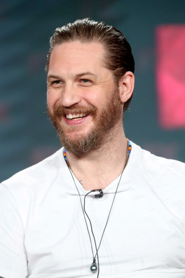 So, we're all familiar with the tall glass of water that is Tom Hardy, right?