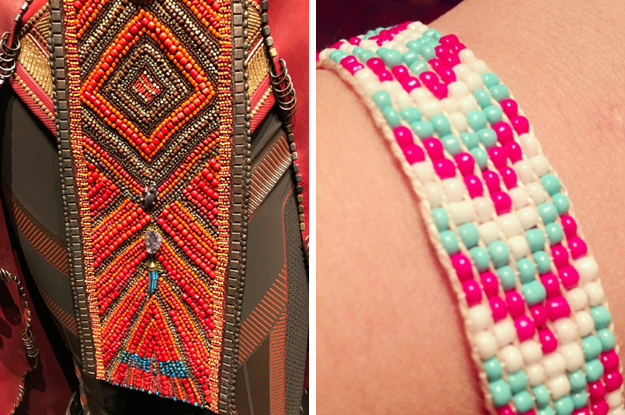 And the tabards were partially inspired by the beading in friendship bracelets, too.