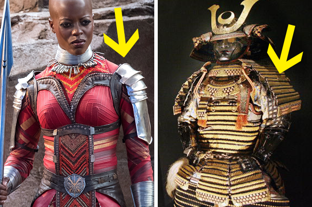 The angles on the costumes’ design, like in the shoulder armor, was inspired by the martial arts, in particular the look of samurai armor.
