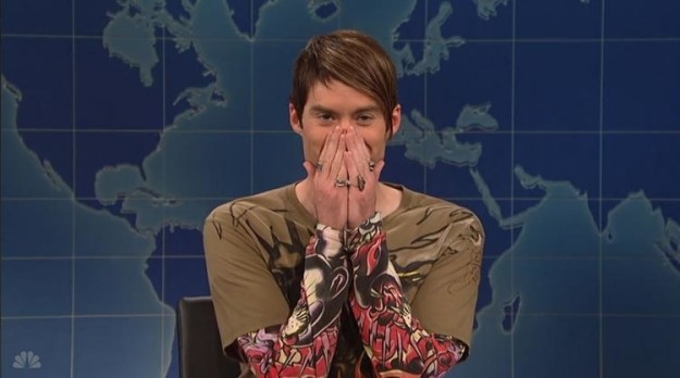 And finally, Stefon's iconic pose, with his hands covering his mouth, was Bill Hader’s reaction to reading new lines John Mulaney came up with moments before a taping. Hader couldn't contain his laughter on camera.