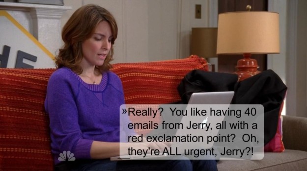 Also, in the finale of 30 Rock, it sure *seems* like Liz Lemon makes a reference to Jerry Gergich.