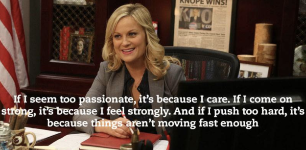 Leslie Knope from Parks and Rec