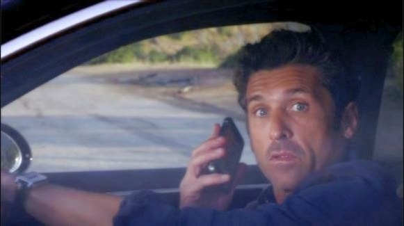 When Derek died after stopping in the middle of a freakin' winding road.