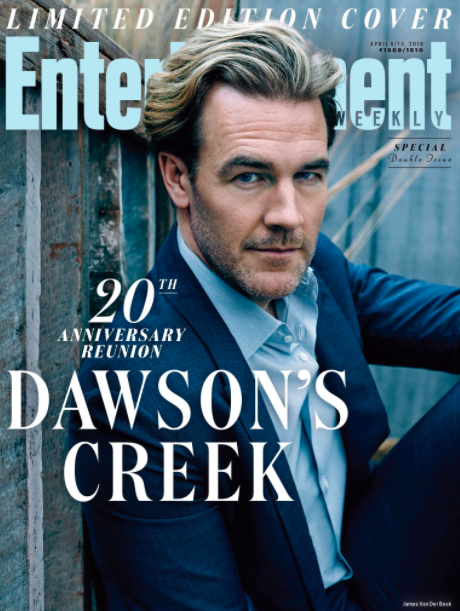 Each of the main cast members got their own special cover, and each one is more fabulous than the next. There's this James Van Der Beek cover: