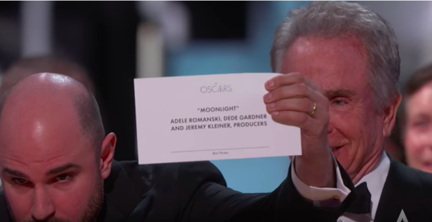 Horowitz reiterated that this wasn't a joke and was in fact very, very real. He even went as far as holding up the card featuring text of the actual winning film as definitive proof — it was a MOMENT.