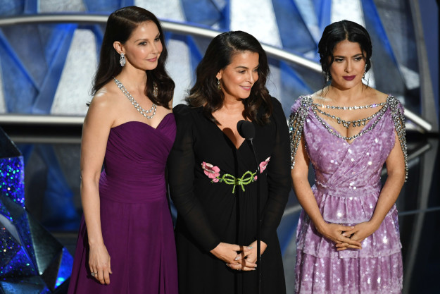 Salma Hayek, Anabella Sciorra, and Judd took the stage to present a tribute to equality and inclusion.