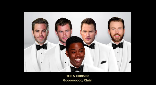 There would've been a little number from the Chrises, including Rock: