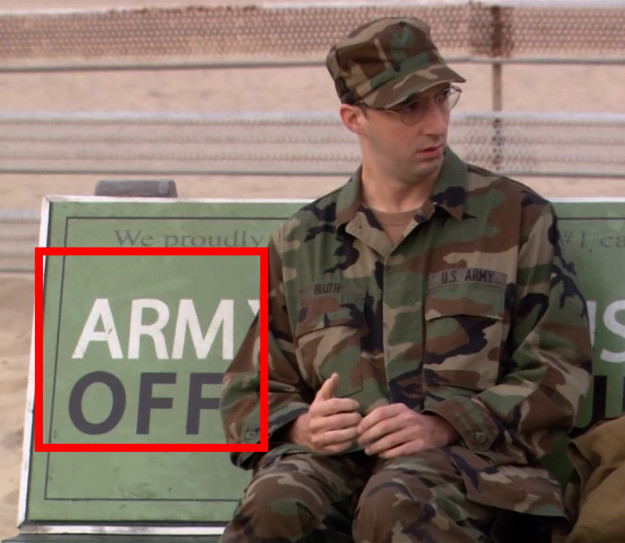 In Arrested Development, Buster's loss of his arm is foreshadowed when he sits on this bus bench.