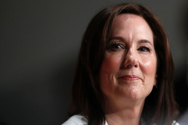 This is Kathleen Kennedy and she has produced over 60 films, which have collectively received 120 Academy Award nominations with 25 wins.