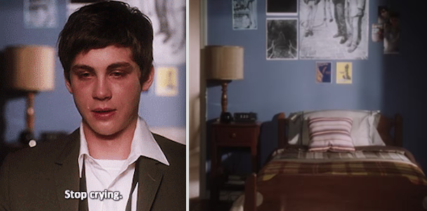 In Perks of Being a Wallflower, when Charlie realized that his aunt sexually abused him as a child.