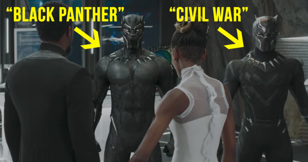 The superhero costumes definitely evolve – for example, Black Panther's suit in Captain America: Civil War had a more "layered" look vs the Black Panther suit which had more of a "singular skin" look.