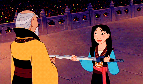 "No matter how the wind howls, the mountain cannot bow to it."—Mulan