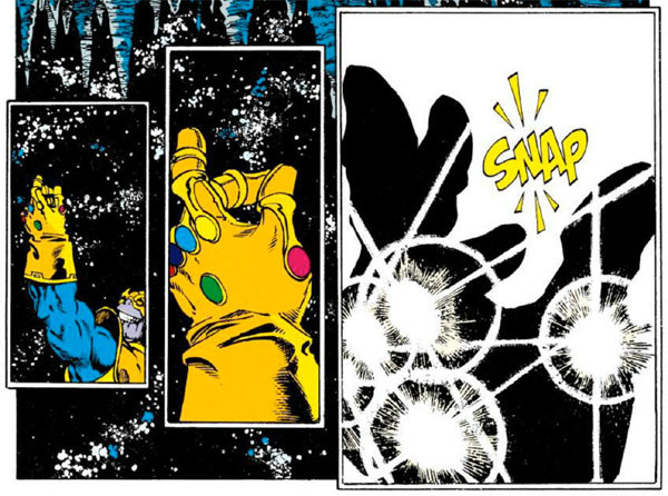 OK, let's talk about that ending, where Thanos snapped his fingers and erased roughly half the universe's population from existence.