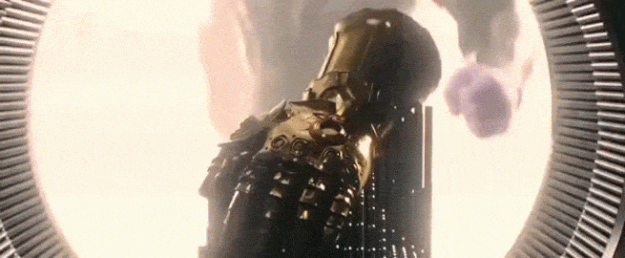 The same very real Infinity Gauntlet we see in an Age Of Ultron post-credit scene were Thanos says, "Fine, I'll do it myself." Age Of Ultron is about two years into Loki's rule as fake Odin.