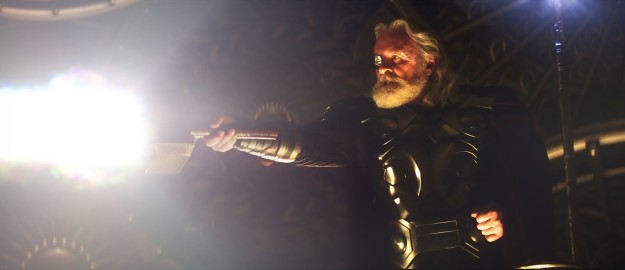 Odin finds out that his idiot son has violated a centuries-old peace treaty and banishes Thor to Earth.