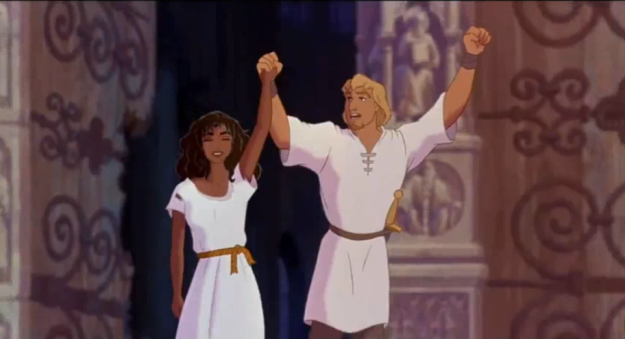 Phoebus and Esmeralda's outfits were typical of those claiming sanctuary in medieval Europe.