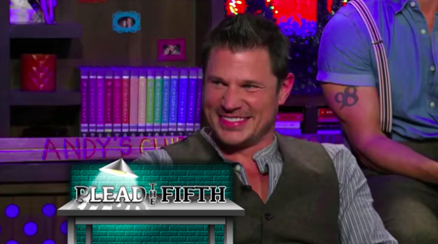 Nick Lachey confessed that when he was married to Jessica Simpson, they would do ~hand stuff~ under the table on Easter Sunday — right in front of Joe Simpson.