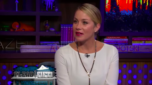 Christina Applegate admitted that she once ditched a date with Brad Pitt to meet up with another famous dude (but she would not reveal his name).