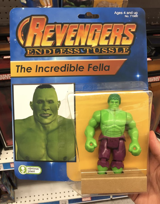 First off, we have The Incredible Fella. He's a thicc green giant!