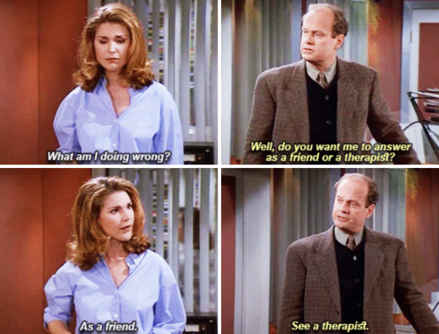 And when Frasier gave Roz some advice.