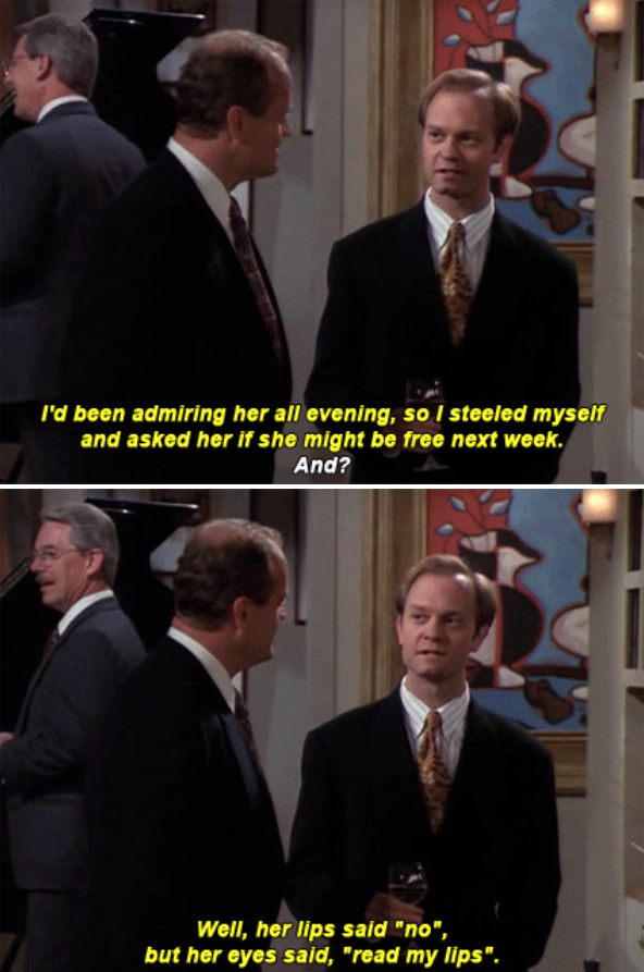 When Niles took a romantic risk.