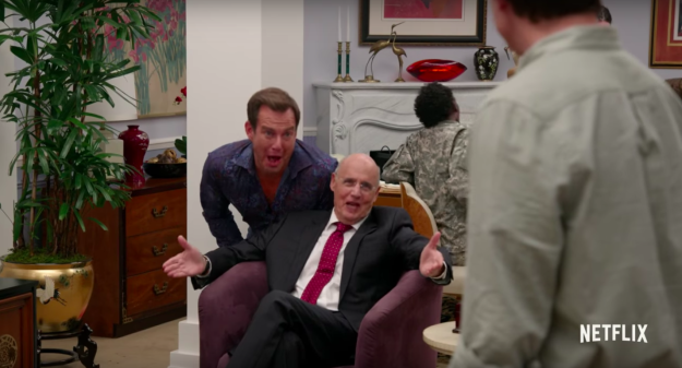 Jeffrey Tambor, who left Amazon's Transparent after denying sexual harassment allegations against him, also appears in the trailer as his character, George Bluth Sr.