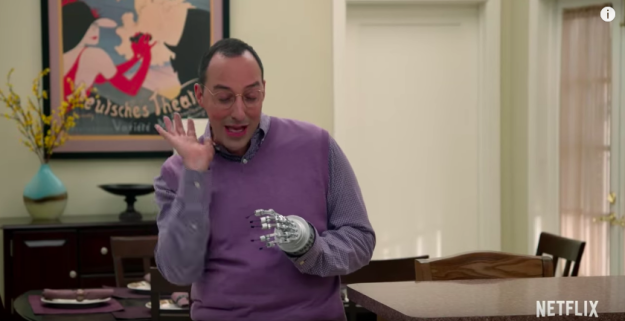 Buster (Tony Hale)'s missing hand seems to have taken new shape.