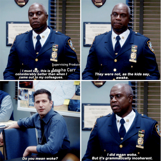 The world needs more, not less, of Captain Holt's hip slang.